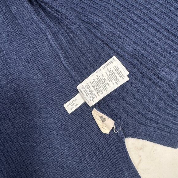 Madewell Navy Blue Cardigan Women’s Small 100% Cotton Quiet Luxury Normcore - Picture 11 of 16